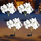 Vihose 4 Pcs Christmas Solar Poinsettia Lights Outdoor Artificial Flowers Lan.... Fixed Price $60.87.