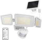5 Motion Sensor Modes Solar Security Light, 1800LM 270 Wide Angle 3 Heads Led F. Fixed Price $77.99.