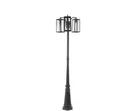 Lutec 3-LIGHT Black Cast Aluminum Hardwired Outdoor Weather Resistant Post. Fixed Price $220.00.