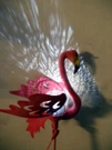 Garden Decoration Solar Powered Big Flamingo Stake Light White Led Reflection. Fixed Price $29.99.