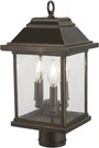 Minka Lavery Mariner's Pointe Outdoor Post 3-LIGHT 180 Total Watts Rubbed Bronze. Fixed Price $175.34.