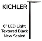 Kichler 16196 BKT30 12 Volt 3000K 6" Shallow Shade Path Light Black Sealed. Fixed Price $189.99.