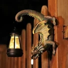 Reyiso Solar Dragon Tree Hugger Statue Wall Decor - Gothic Garden Cyan Blue. Fixed Price $39.25.