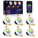 Inshareplus Smart Wifi Inch Led Downlight 5W Rgbcw Recessed 2700K-6000K. Fixed Price $126.73.