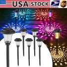 12 Pack Solar Garden Lights Outdoor Waterproof Stake Led Landscape Lamp Pathway. Fixed Price $39.82.