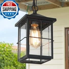 Gepow Outdoor Pendant Fixture Farmhouse Exterior Hanging Lights. Fixed Price $94.56.