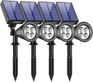 2-IN-1 Waterproof Solar Spotlights, Dusk-to-dawn Outdoor (4 Pack). Fixed Price $83.99.