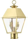 Livex Lighting, 27216-08, Wentworth, Outdoor Medium Post Top Lantern, Natural.... Fixed Price $220.00.