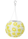 Ikea Solvinden Led Solar-powered Pendant Lamp, Outdoor Globe/yellow Flower 22 Cm. Fixed Price $27.83.