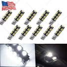 10PCS Landscape Light 13LED/SMD Per Bulb 194 T10 T5 Wedge Base 12V Dc 1407WW. Fixed Price $14.32.