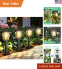 Energy-efficient Solar Pathway Lights 10 Pack For Beautiful Nighttime Ambiance. Fixed Price $60.74.
