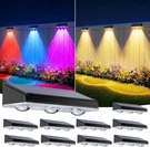 Solar Fence Lights Outdoor 10 Pack, Upgraded Brightness 3X Led Lens. Fixed Price $74.99.
