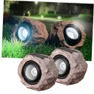 Solar Powered Outdoor LIGHTS(2PCS), Rock Super Bright Pack. Fixed Price $51.59.
