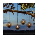 Solar Hanging Lanterns Outdoor Waterproof, Rust Iron Ball Candle Ho... Fast Ship. Fixed Price $45.81.