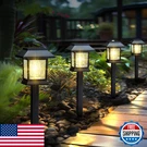 Greluna 12-PACK Solar Pathway Lights 3000K Waterproof Auto On/off Garden Yard. Fixed Price $53.94.
