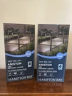 Pathway Lights Hampton Bay 10737-15-4BZ Aniston Solar Led Oil Rubbed Bronze 4PK. Fixed Price $35.00.