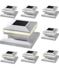 Dynaming 8 Pack Solar Post Cap Lights, Outdoor Fit 4X4, 5X5 6X6 Wooden. Fixed Price $33.99.