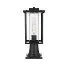 Elegant Lighting Philip Outdoor Post Light, Black/clear - OD307P17BK. Fixed Price $118.00.
