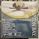 Hampton Bay 2-LIGHT Oil Rubbed Bronze Ceiling Fan Moon Led Kit. Fixed Price $49.78.