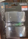 Portfolio Landscape 2 Ct. Black Finish Deck Solar Led Lights #0688461 Brand New. Fixed Price $20.00.