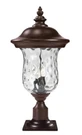 Z-lite Armstrong 26" Tall 3 Light Pier Mount Clear Water Glass Free Ship. Fixed Price $136.17.