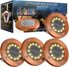 Jkimk Solar Ground Lights Outdoor Waterproof Flat Garden Disk. Fixed Price $22.40.