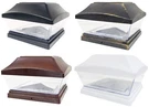 12 Black / Bronze Brown White 6 X Solar Post Lights Outdoor Cap Fence Lamp. Fixed Price $69.95.