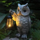 Guanfu Garden Statues, Owl Outdoor Figurines Decorated With Solar Lights, Uni.... Fixed Price $51.84.