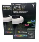 Bell + Howell Color Changing Solar Powered Disk Lights - 8 Pack New Sealed. Fixed Price $69.99.