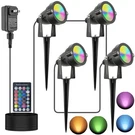 Christmas 20W Rgb Outdoor Lights With Timer,halloween Landscape Spotight.... Fixed Price $44.69.