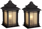 Hickory Point Rustic Outdoor Pier Mount Light Fixtures Set Of Bronze 16 1/2". Fixed Price $399.99.