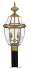 Quoizel Newbury 21-IN Antique Brass Traditional Outdoor Post Light # NY9042A. Fixed Price $198.95.