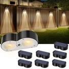 Upgraded Solar Fence Lights Outdoor 8 Pack With Spot Lensed Bright. Fixed Price $42.49.