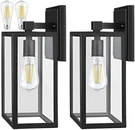 Partphoner Outdoor Light Fixtures Wall Mount, Porch With 2-PACK Black. Fixed Price $50.33.