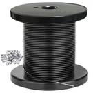 100FT Black Vinyl Coated 304 Stainless Steel Wire Rope For Outdoor Light 2 Mm.... Fixed Price $23.05.
