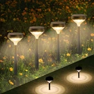 Solar Pathway Lights 4 Pack, Outdoor, Warm White Waterproof Fo. Fixed Price $64.93.