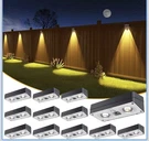 Jofios Solar Fence Lights 12 Pack, 50 Lumens. Fixed Price $33.00.