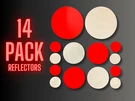 Circle Round 3M Reflective Stickers Decals Reflector Pack Mailbox Gate Trailer. Fixed Price $14.95.