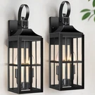 Bdrofn 2 Pack 19" Large Outside Modern Wall Sconce Light Fixture, Black. Fixed Price $109.14.
