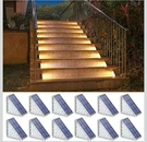 Niorsun Solar Step Lights - 12 Pack Warm White Auto On/off, Waterproof IP67,.... Fixed Price $39.99.