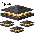 6/8/12 Pack Led Solar Post Lights Outdoor Deck Cap Fence Pvc Vinyl 4X4 6X6. Fixed Price $25.99.