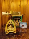 Vintage Usa Supreme Christmas German Design Pyramid 11 Inches Wood Nativity. Fixed Price $59.99.
