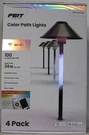 Feit Electric Color Path Lights 4 Pack Changing 18" Height. Fixed Price $91.19.