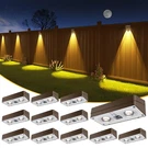 Solar Fence Lights 12 Pack Brown, 50 Lumens Outdoor Powered. Fixed Price $97.95.