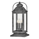 Hinkley Lighting Anchorage 3 Pier Mount Lantern, Aged Zinc - 1857DZ. Fixed Price $399.00.