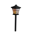 Gerson 19" Black White Led Lantern Style Solar Powered Lighted Pathway Marker. Fixed Price $34.01.