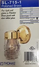 Polished Brass Finish Electric Exterior Wall Mount Fixture Thomas Lighting. Fixed Price $10.04.