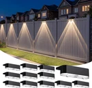 Peasur 12 Pack Solar Fence Lights Outdoor, Deck Powered, IP65 Waterp. Fixed Price $59.84.