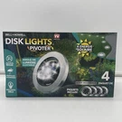 Bell Howell Deluxe Disk Lights Led Solar Powered Stainless Steel Set Of 4. Fixed Price $25.00.