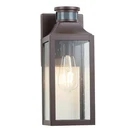 Micsiu 12.75" Bronze Motion Sensor Outdoor Wall Light, Dusk To Dawn Exterior .... Fixed Price $112.89.